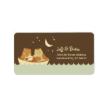 Owl & Pussycat Wedding Address labels