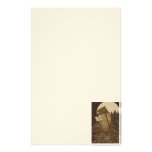 Owl Reading a book by Moonlight Stationery Paper