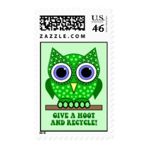 owl recycle stamps