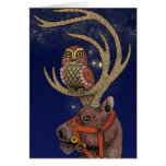 Owl reindeer cards