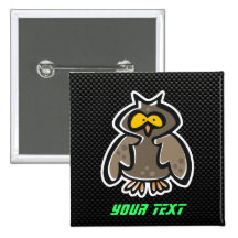 Owl; Sleek Buttons