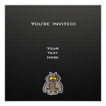 Owl; Sleek Invitation