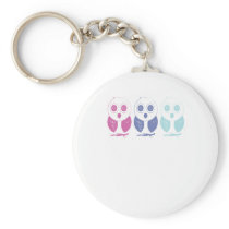 Owl stamp keychains
