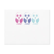 Owl stamp postcards