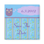Owl Star Birthday Celebration Refrigerator Magnets