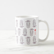 Owl style mug