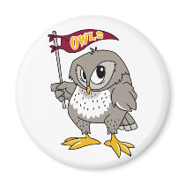 Owl Supporter magnets by alternateworlds Owl Supporter magnets