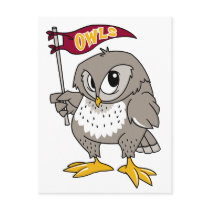 Owl Supporter postcards by alternateworlds Owl Supporter postcards