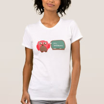 Owl Teacher At Chalkboard Personalized Shirt
