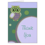 Owl~ Thank You Card