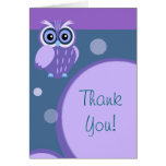 Owl~ Thank You Greeting Cards