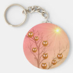 Owl Tree Novelty Keychain