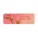 Owl Tree Return Address Labels template