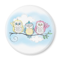 Owl Trio magnets