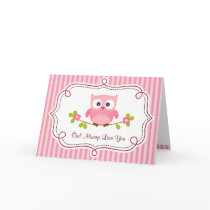 Owl Valentine Card (Pink)  - Owl Always Love You