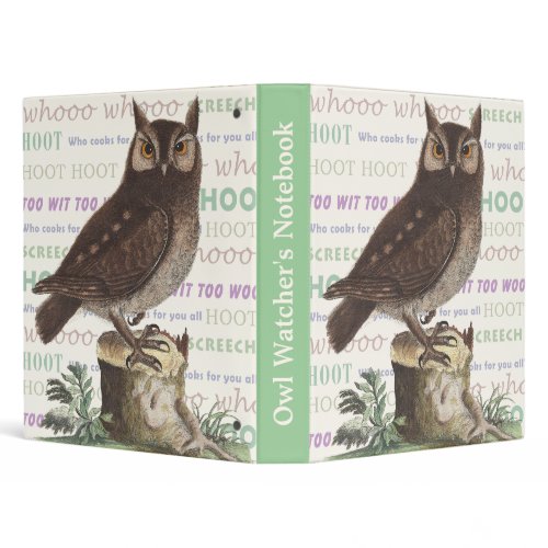 Owl Watcher’s Notebook with Eastern Screech Owl / Mark Catesby