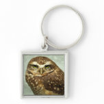 Owl Watercolor Key Chain