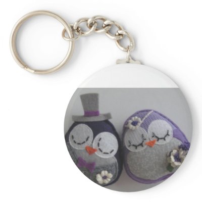 owl wedding key chains
