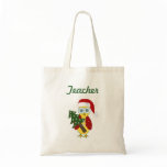 Owl with a Christmas Tree - Teacher Bag