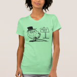 Owl With Hat and Cane T Shirt