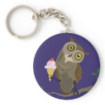 Owl with IceCream keychain