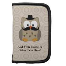 Owl with Mustache and Hat Planners