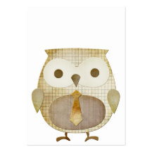 Owl With Tie Business Card