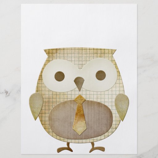 Owl With Tie Flyer