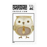 Owl With Tie Postage