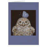 owlet with butterfly card