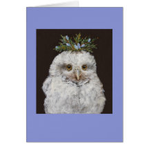 Owlet with cedar card
