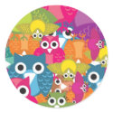 owlish stickers by teeegs owlish stickers