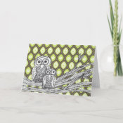 Owls 11 Card card