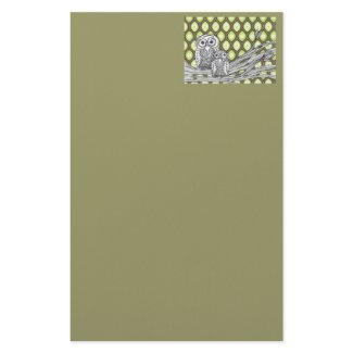 Owls 11 Letterhead stationery