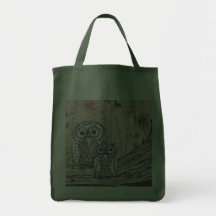 Owls 15 Grocery Tote Bag