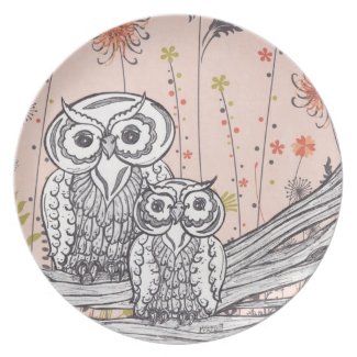 Owls 15 Plate plate