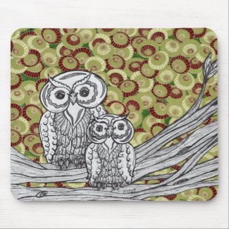 Owls 26 mousepad