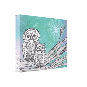 Owls 33 wrappedcanvas