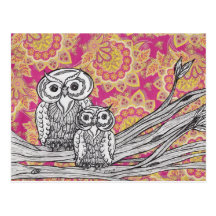 Owls 36 Postcards