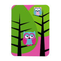 owls 3 Premium Magnet magnets