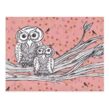 Owls 40 Postcard