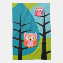 owls 4 American MoJo Kitchen Towel kitchen towels