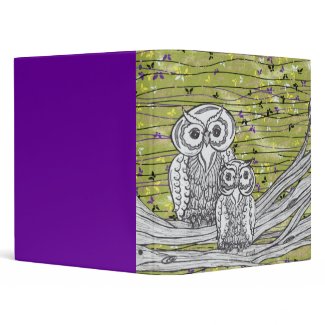Owls and Butterflies 2 Binder binder