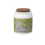 Owls and Butterflies 2 Candy Jar