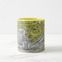 Owls and Butterflies 2 Mug
