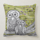 Owls and Butterflies Pillow