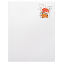 Owls and Hearts Customized Letterhead