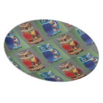 owls and more owls plates