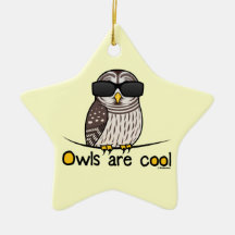 Owls are cool christmas ornaments