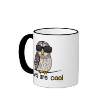 Owls are cool! coffee mugs